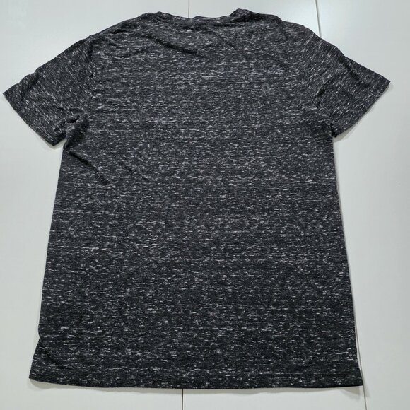 AllSaints T Shirt Mens M Heathered Gray SS Threat Tonic Crew Embroidered Logo - Picture 2 of 11